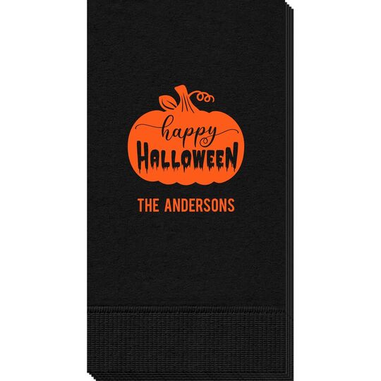 Happy Halloween Pumpkin Guest Towels